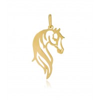 Pingente Cavalo Vazado Em Ouro 18k 